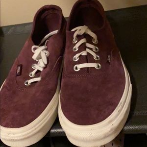 Purple Lace Up Vans